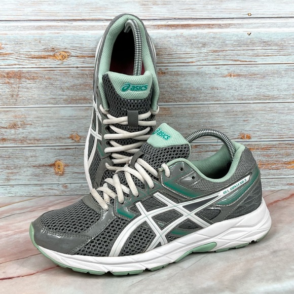 ASICS Gel-Contend 3 Women’s Running Shoe in Grey/Teal/White - Picture 1 of 10